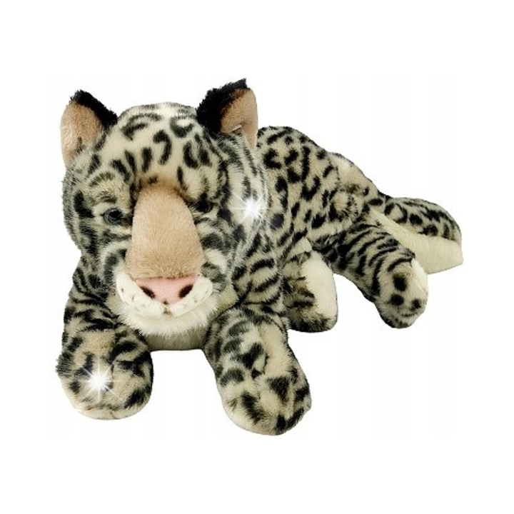 Снежна пантера, плюшена играчка, 28 см, мека, идеална за гушкане