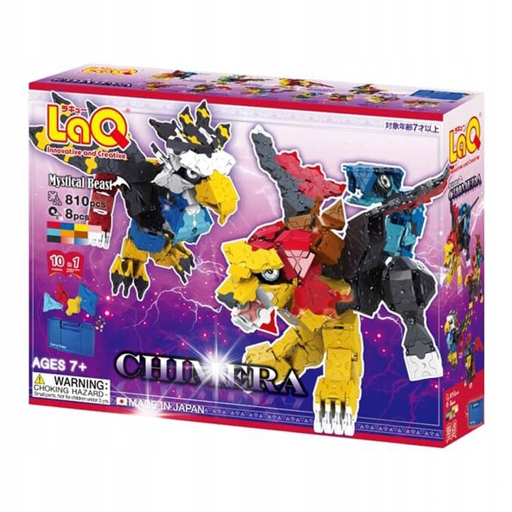 Комплект за конструиране, LaQ, 810 части, многоцветен