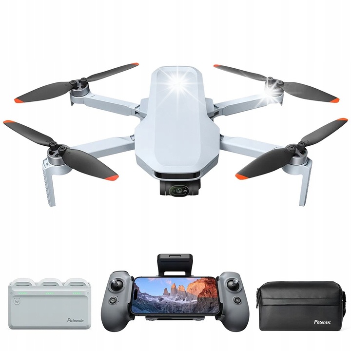 Drón Potensic Atom2 Fly More Combo, teljes készlet