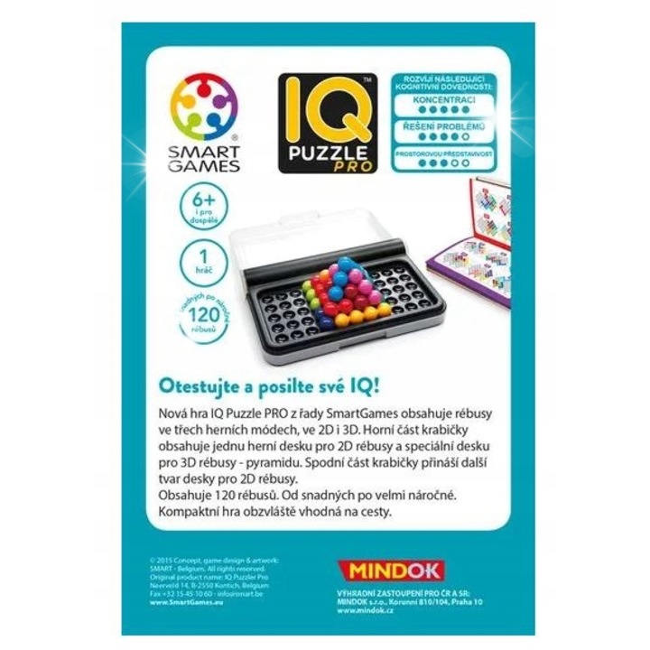 Пъзел IQ Puzzler Pro, IUVI Games, комплект с 12 части, многоцветен, за цялото семейство