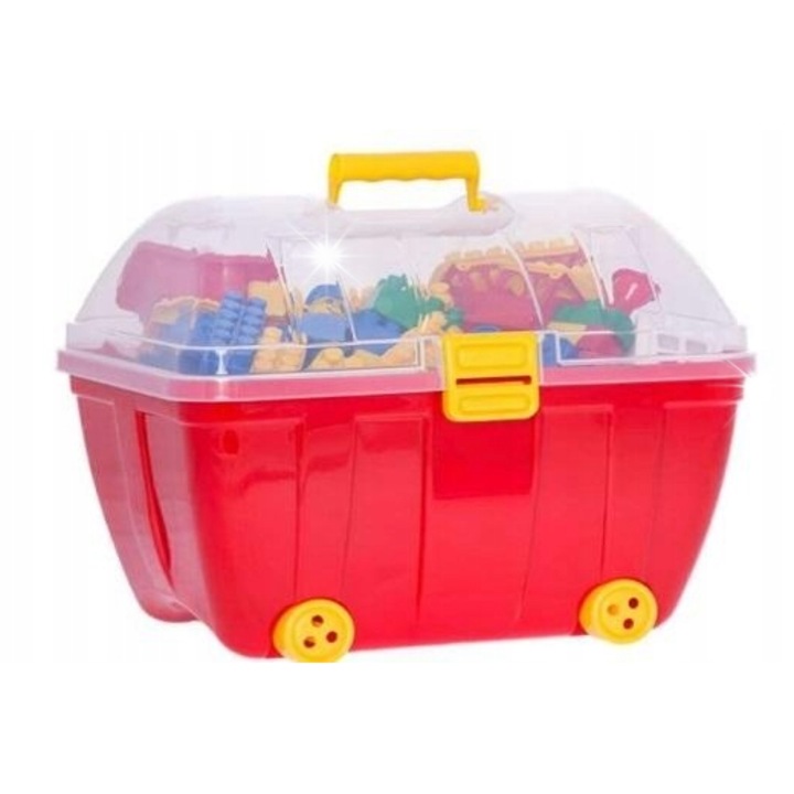 Építőkészlet 182 elem, Klocki K2, élénk színek, 2 éves kortól