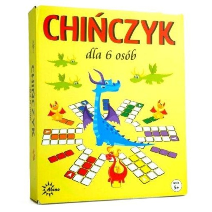 Chinczyk társasjáték, többszínű, az egész család számára