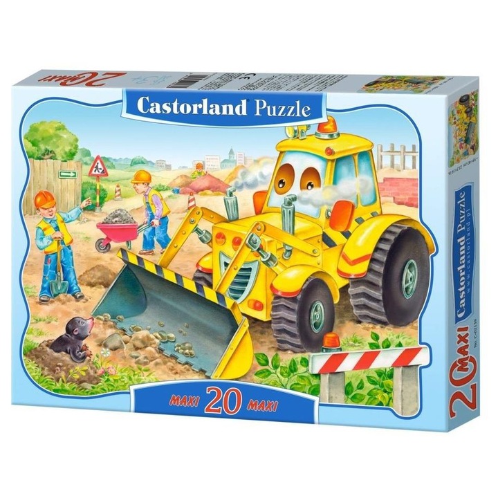 Образователен комплект пъзел Castorland за деца, цветни илюстрации, големи размери, 30x45 см