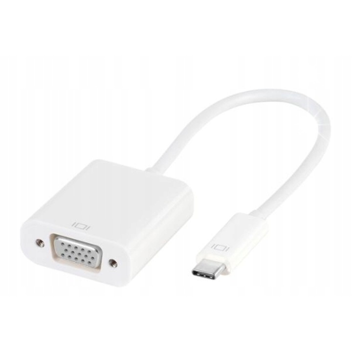 Adapter USB-C 3.1 - VGA Vivanco, 20cm, alumínium