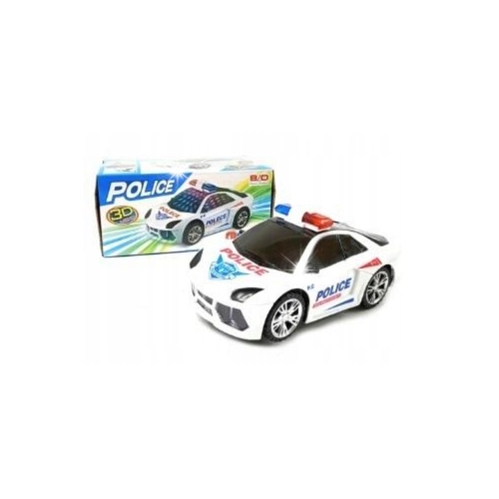 Masinuta Pegaz Toys, Politie, 30x15x10cm, multicolor