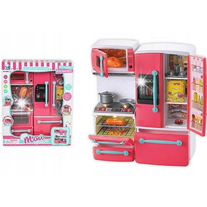 Gyermek konyha, Adar, főzőkészlet, elemes funkció, többszínű