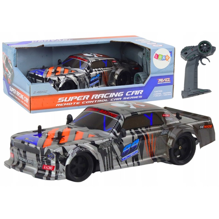 Lean Toys RC Sportautó 1:18 szürke 23cm