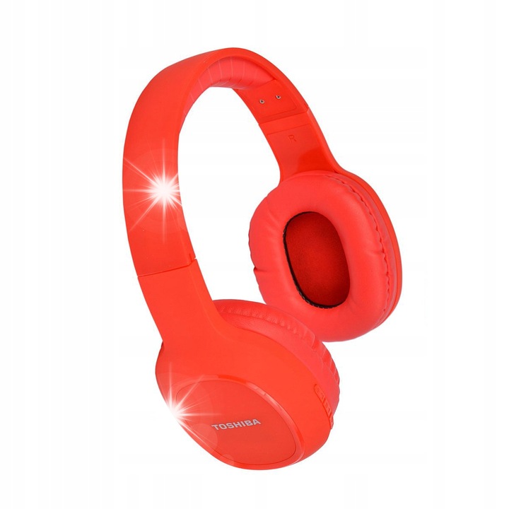 Vezeték nélküli fejhallgató Toshiba BT160H, Bluetooth, 10 óra üzemidő, piros, 154g