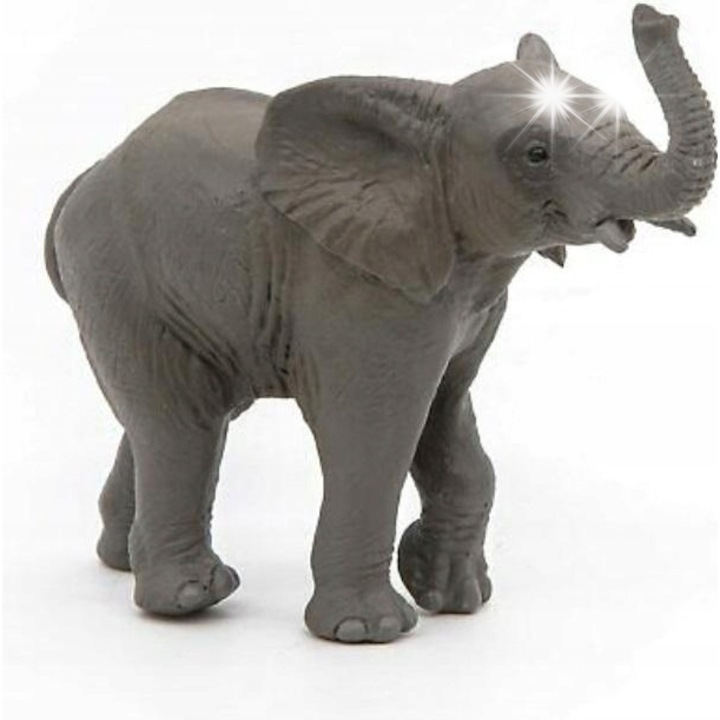 Фигурка Papo, млад африкански слон, 9,5x7,3x4,4 см, фини детайли