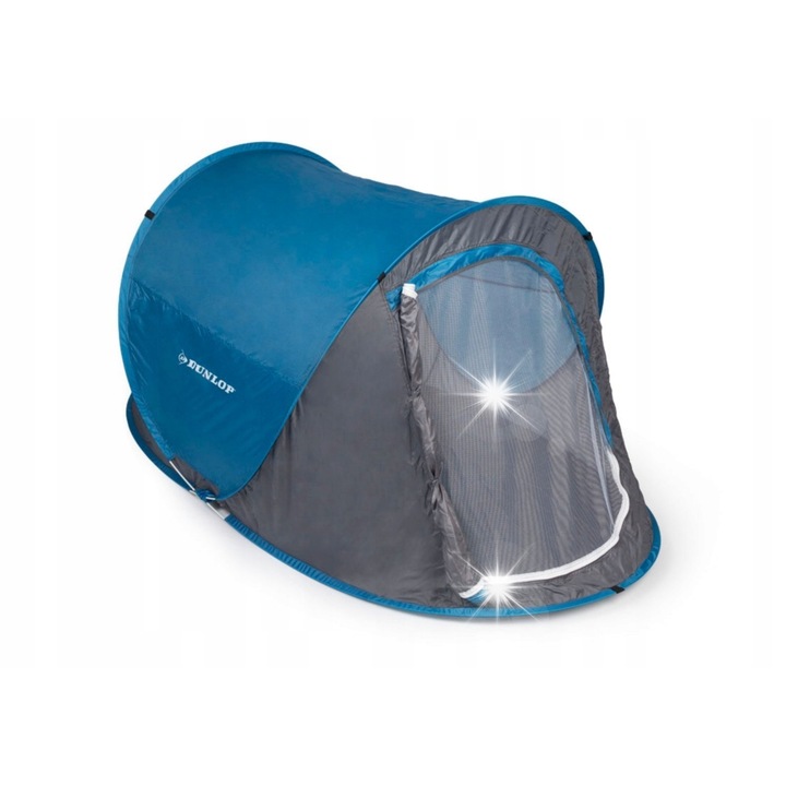 Dunlop 2 személyes túrasátor, pop-up, kék, 255x155x95cm