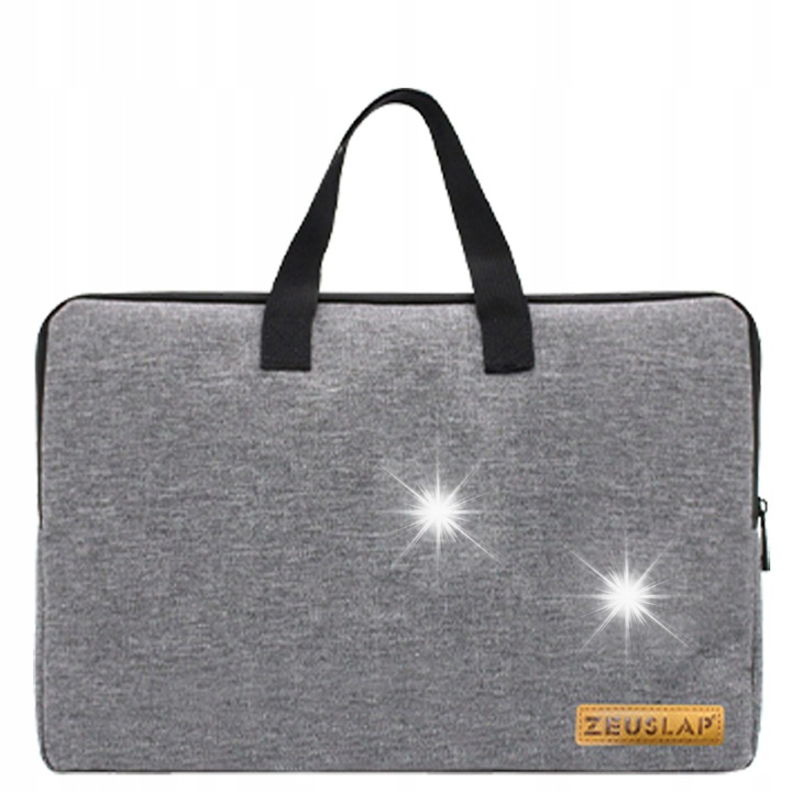 18.5 hüvelykes monitortáska, ZEUSLAP, ultrakönnyű, ütésálló, szürke