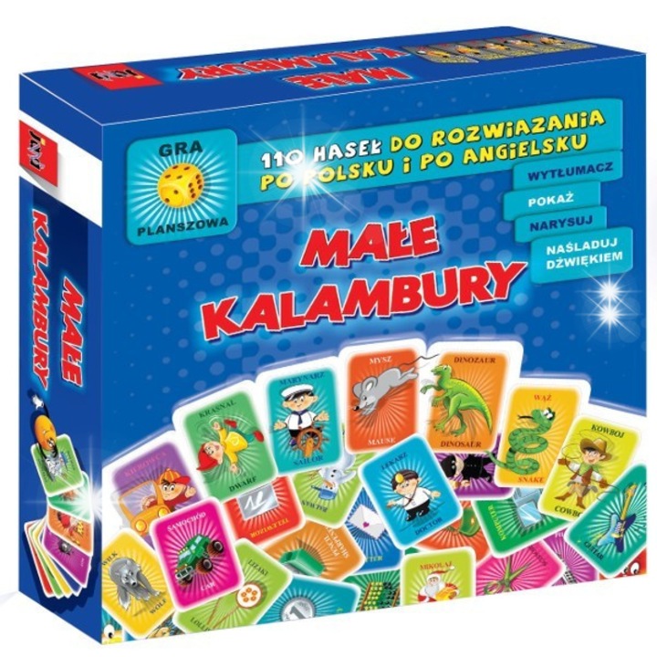 Társasjáték, Kalambury, 2-4 játékos részére, 110 kártya, többszínű