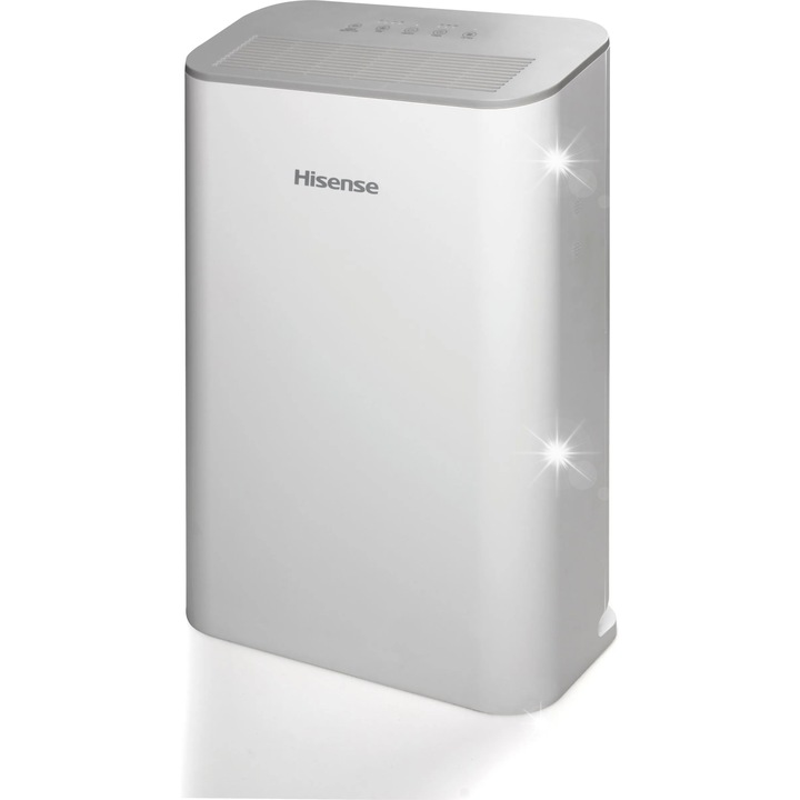 Пречиствател за въздух, Hisense AP220H, HEPA, карбонов, бял, 510x345x193mm, комплект с дистанционно управление