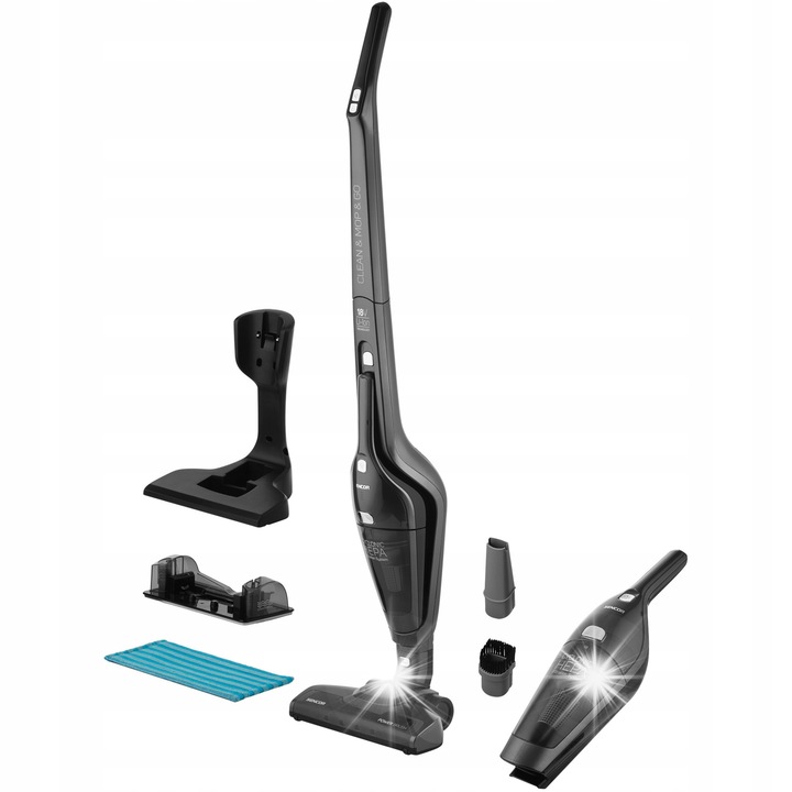 Вертикална прахосмукачка Sencor SVC 8668AT 3в1, безжична, функция моп, HEPA, 2200mAh, 45 минути автономност