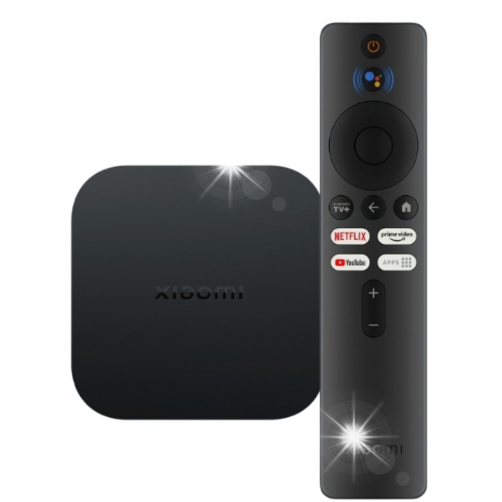 Xiaomi TV Box S (2nd Gen), 4K, Dolby Vision, Dolby Atmos, 2GB RAM, 8GB stocare