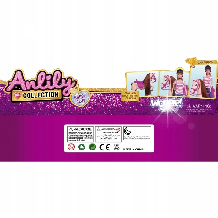Woopie Royal babakészlet lóval és kiegészítőkkel, 3 év+, többszínű