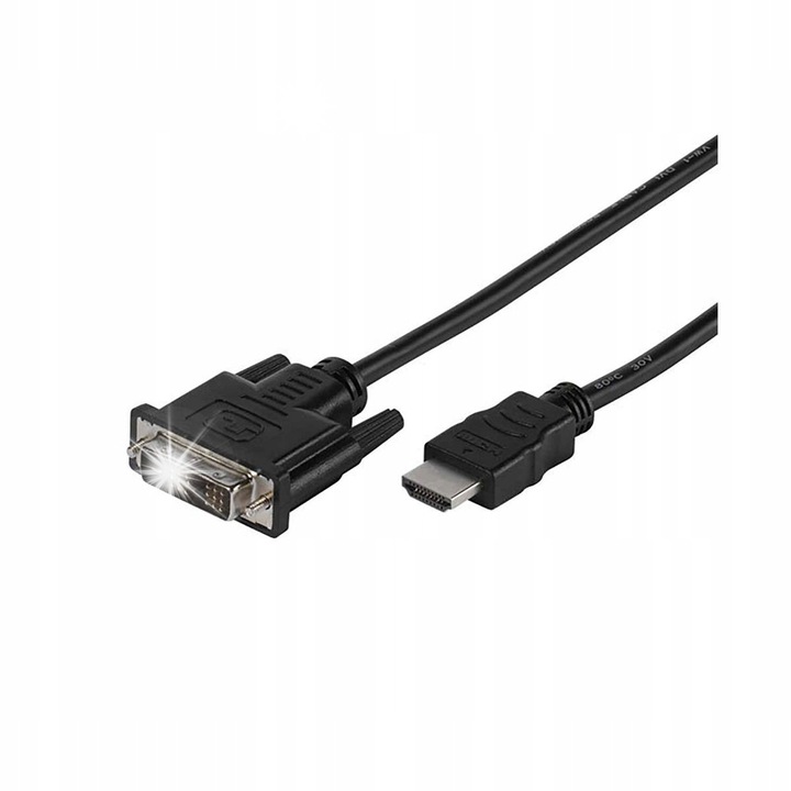 DVI HDMI kábel 2m Vivanco, 5 Gbit/s, OFC 99,99%