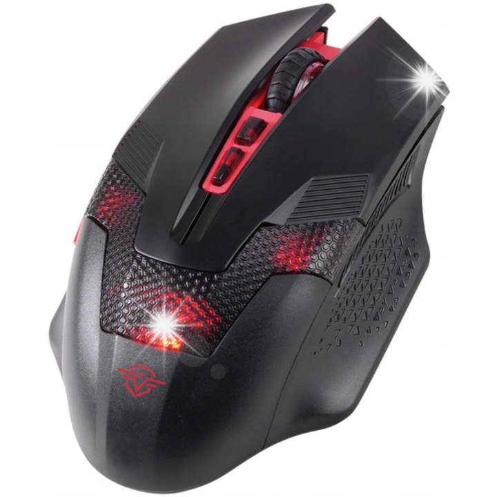 Оптична мишка Vivanco G2, 7000 dpi, 8 бутона, черна, с кабел