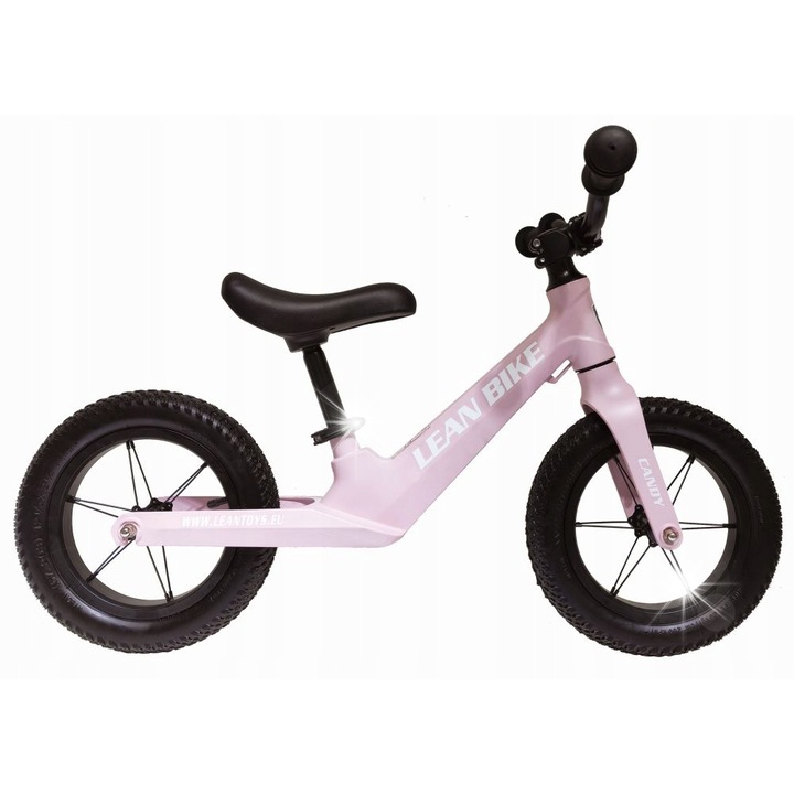 CANDY futóbicikli, rózsaszín, 12 hüvelyk, 2,8 kg, teljes készlet