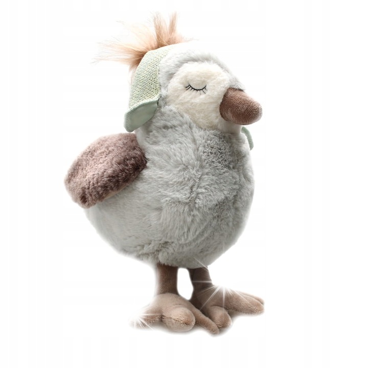 Плюшена птичка Philipe, Beppe, 25 см, ментов цвят, мек материал