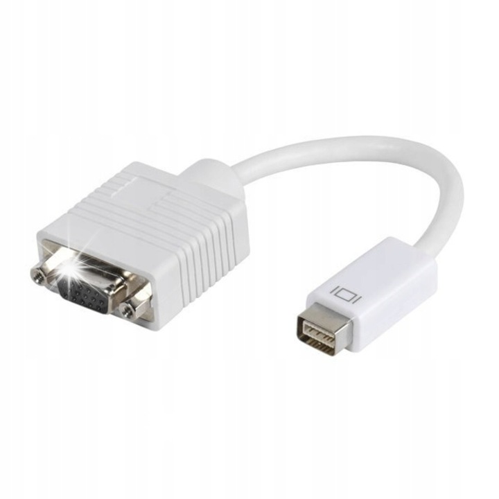 Adapter Mini DVI - VGA (D-Sub) Vivanco, oxigénmentes rézkábel, 3x árnyékolt