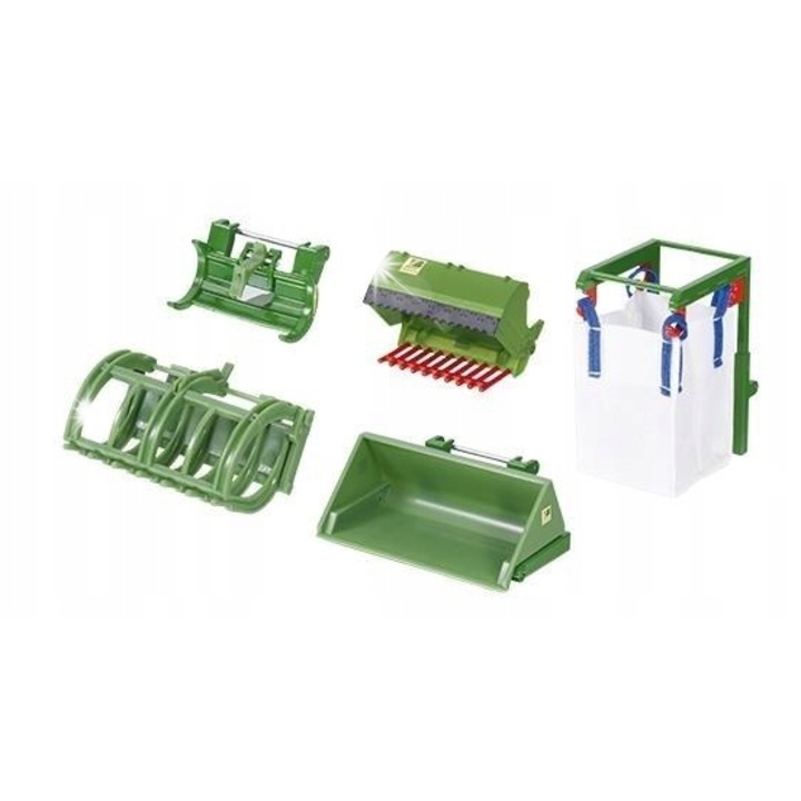 Utilaj de constructie de jucarie, Siku, set incarcator, plastic si metal, multicolor, 30x15x10cm