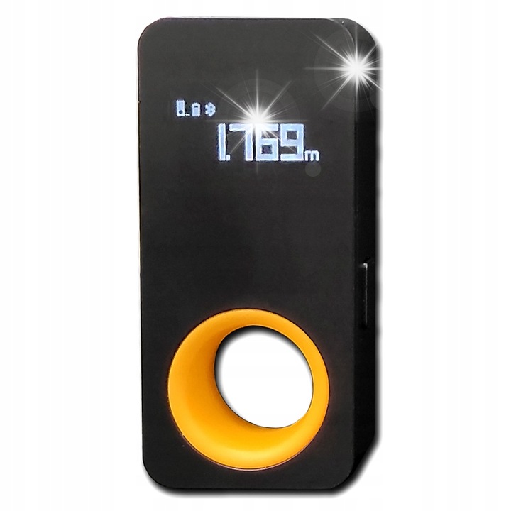 Лазерна ролетка HOTO QWCJY001, 0.05-30м, точност +/- 2мм, USB-C, 73x33,2x16,8мм