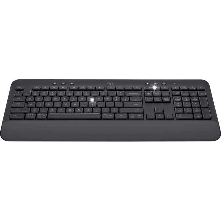Bluetooth клавиатура Logitech Signature K650, QWERTZ, графит, размери 193,5x24,3x457,31mm