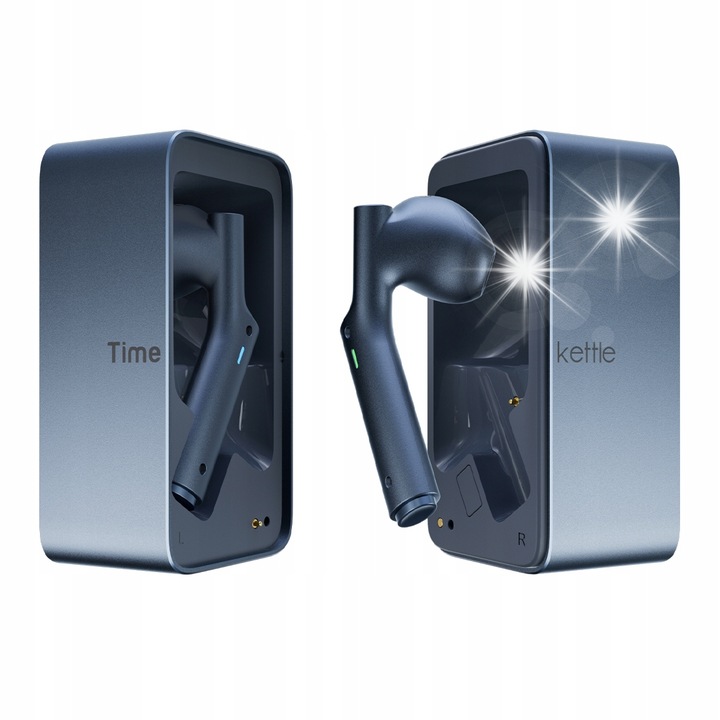 Vezeték nélküli fülhallgató, Timekettle, W4, 42 nyelv, Bluetooth 5.3, kék