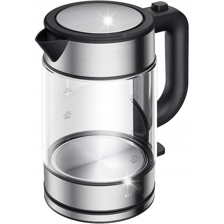 Fierbator electric Sencor SWK 0950WH, 1,7 l, 2200W, dublu perete, alb