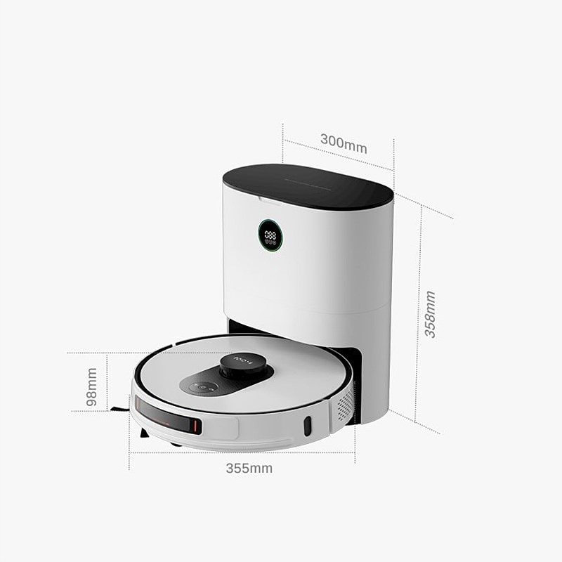 Aspirator robotizat Roidmi EVE MAX, alb, 5000 Pa, 65 W, set cu statie de incarcare