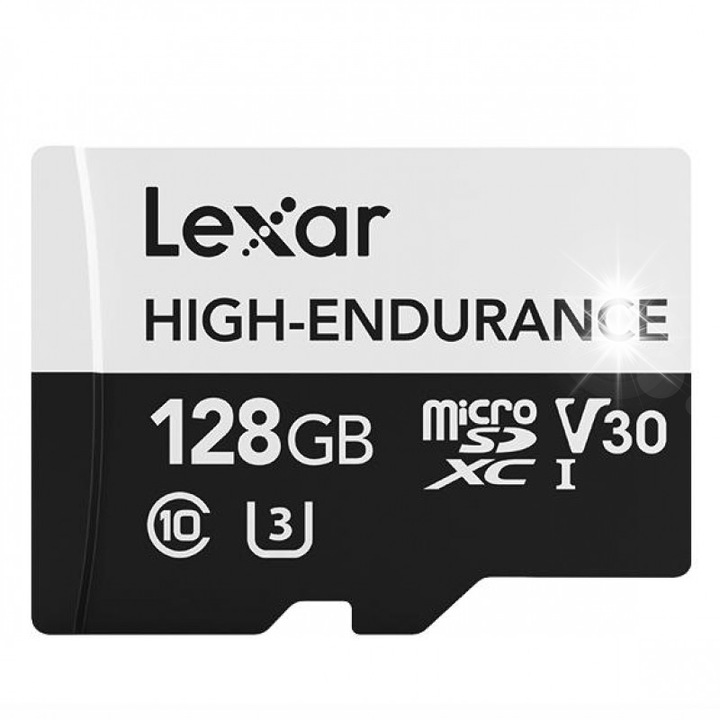 Lexar High-Endurance 128GB MicroSDXC memóriakártya, UHS-I, Class 10, V30