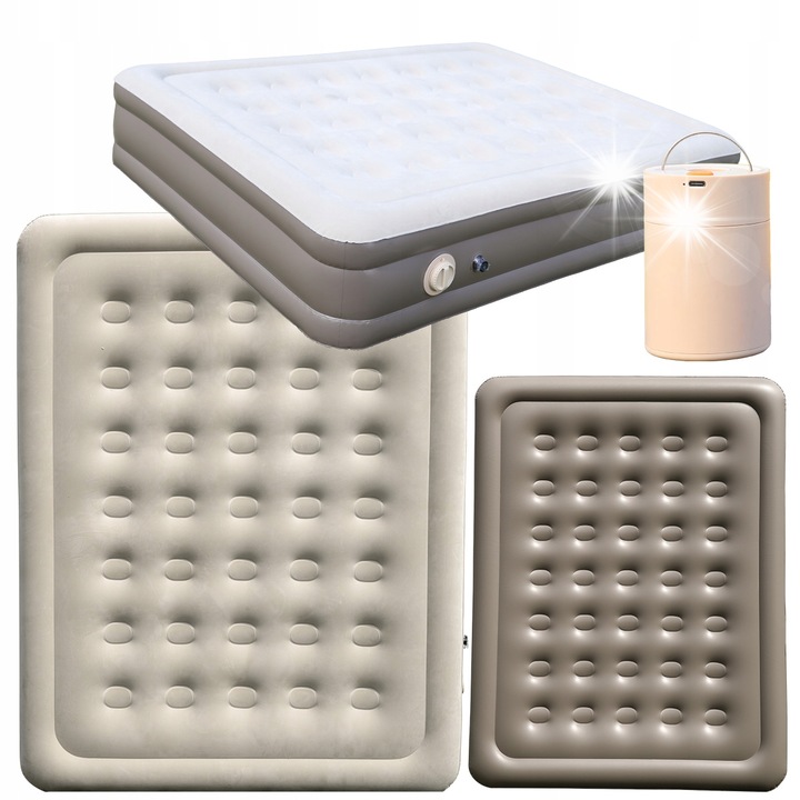 Надуваем матрак Aerogogo, с помпа, 2 души, 42 см