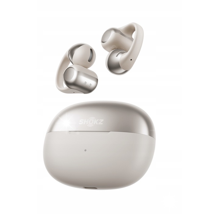 SHOKZ OpenDots ONE vezeték nélküli fülhallgató, szürke, 6.5g, 40 óra üzemidő, teljes készlet