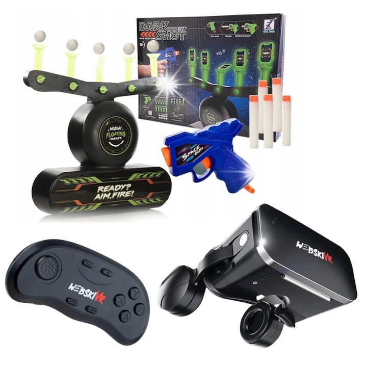 Webski VR szemüveg szett, Gamepad, elektronikus tinta, 175x80mm, többszínű