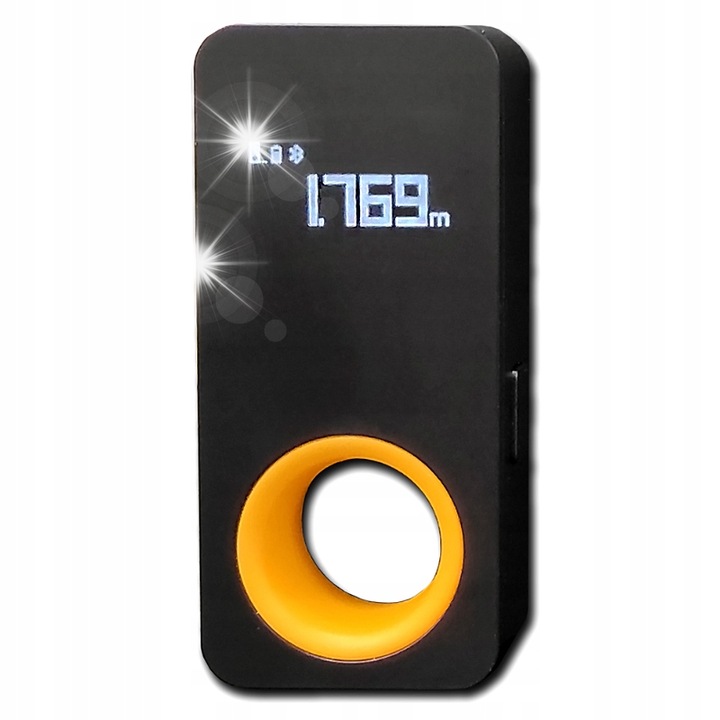 Интелигентна лазерна ролетка HOTO QWCJY001, 0.05-30м, точност +/- 2мм, USB-C, 73x33,2x16,8мм
