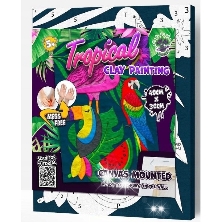 Kreatív gyurmakészlet, Splat Planet, 4-6 óra száradási idő, többszínű