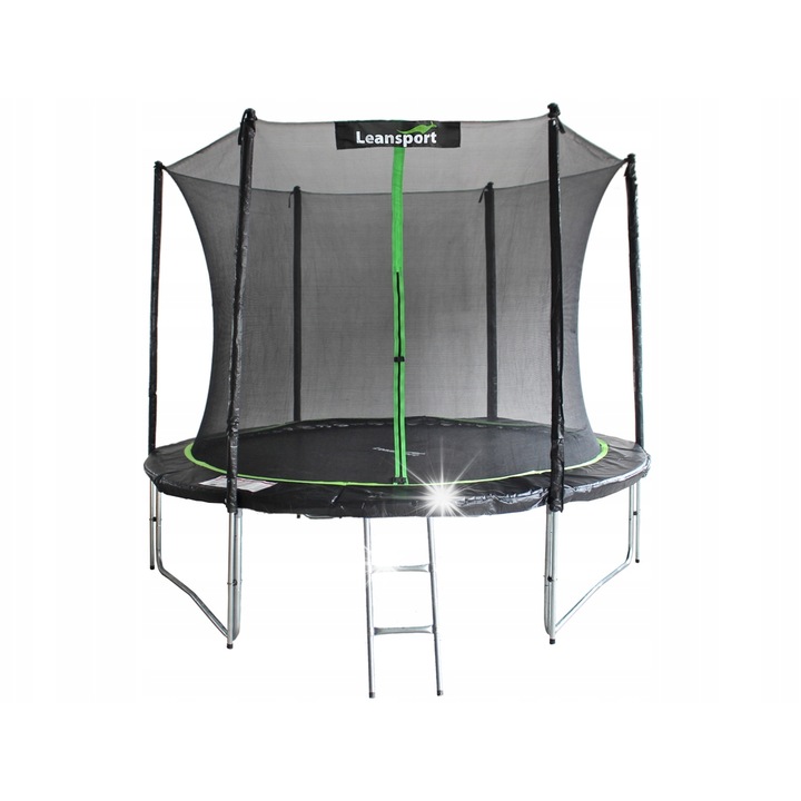 Трамплин Lean Sport PRO 244 см, 55 см височина, 100 кг капацитет, със стълба, комплект