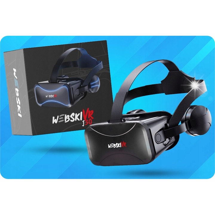 Webski VR szemüveg, gamepad és forgó célpont készlettel, max. telefon méret 175x80mm, többszínű