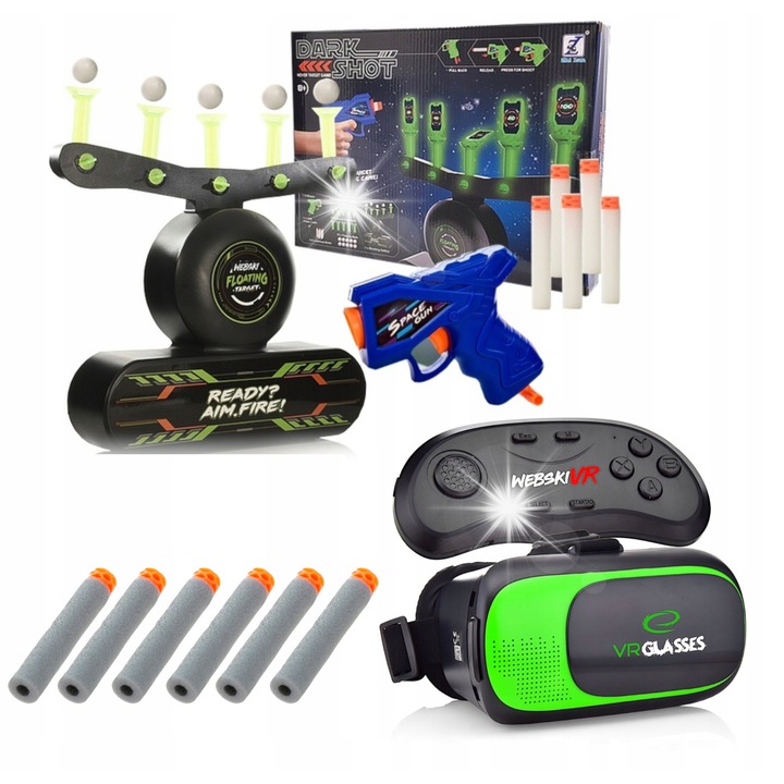 Webski VR szemüveg szett, vezeték nélküli Gamepad és Airball célzó