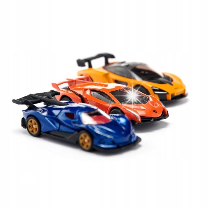 Количка Siku Super - Подаръчен комплект суперавтомобили, метал, прецизни детайли, многоцветен