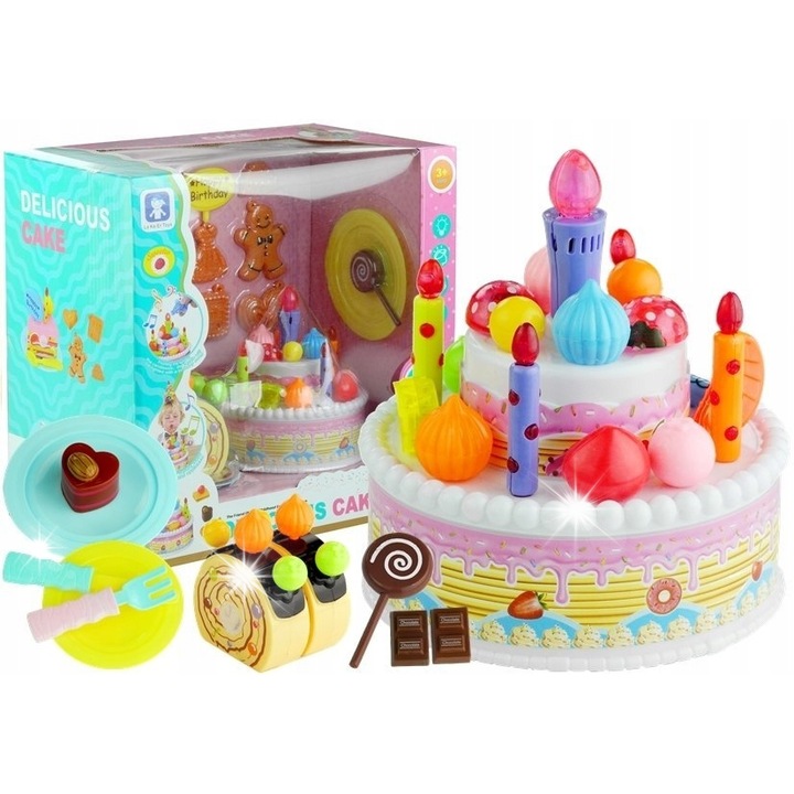 Játék édességkészlet, LEAN Toys, Többszínű