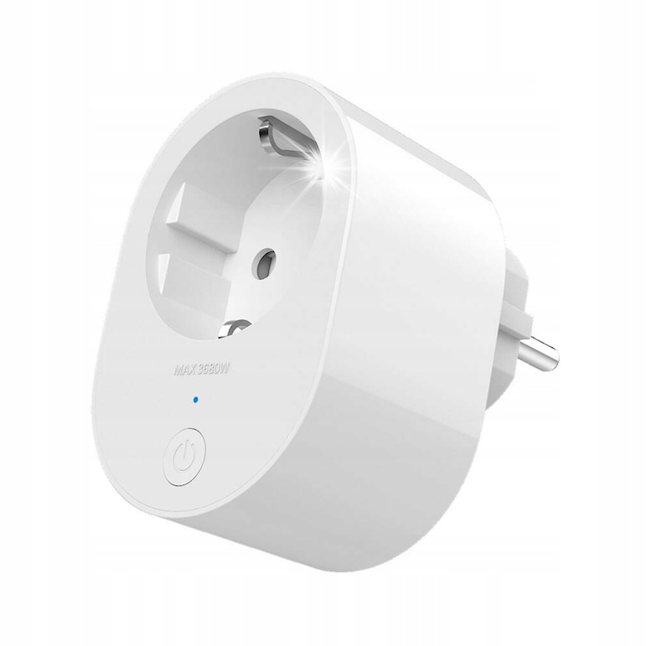 Prize inteligente Xiaomi Smart Plug 2, control vocal, conectivitate Wi-Fi, 74x52x76,6mm