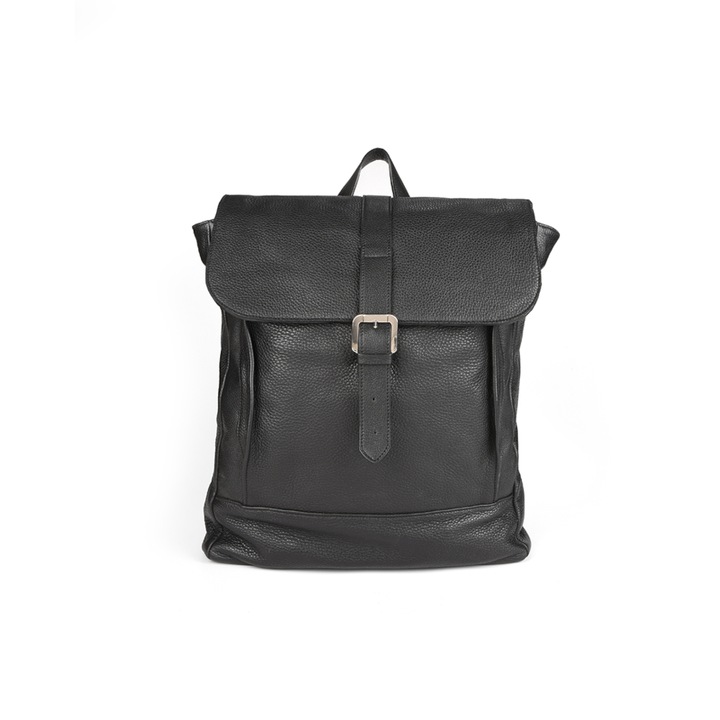 Rucsac Apollo unisex piele naturala Anna Fellini negru