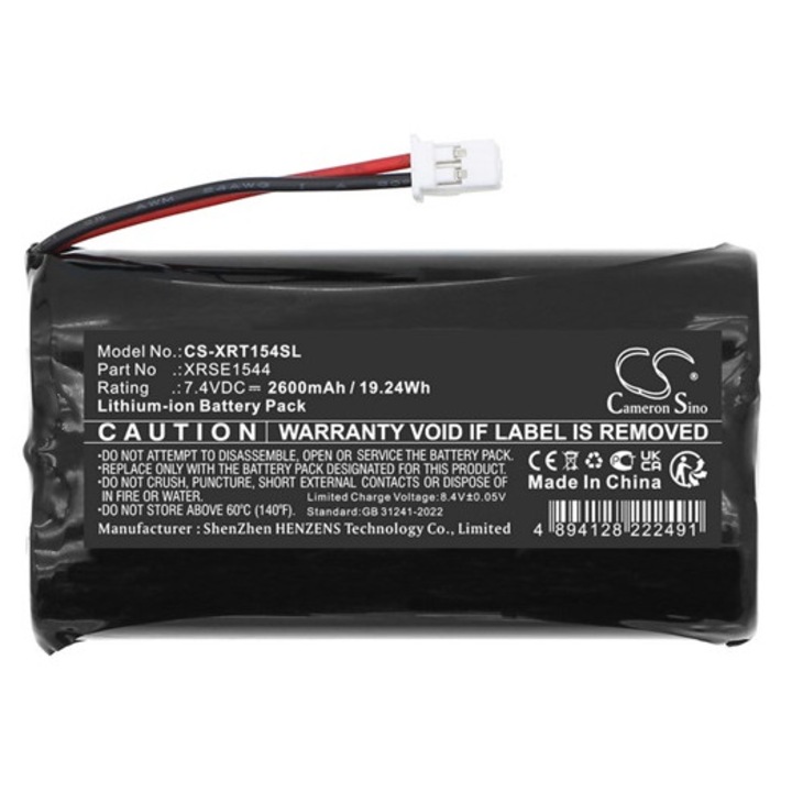 Cameron sino li-ion akkumulátor, 7.4v, 2600mAh, kompatibilis x-rite xrse1544 -vel