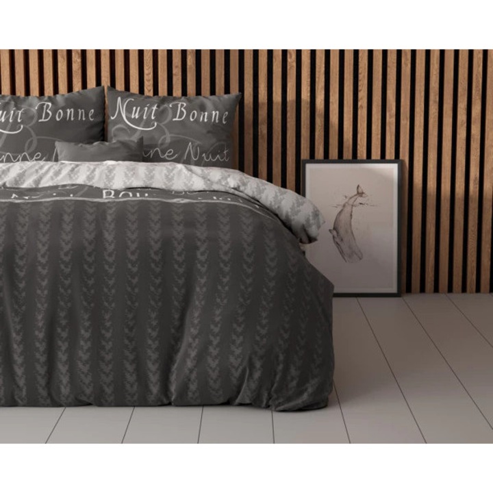 Ágynemű – Bonne Nuit 4 Anthracite paplanhuzat – 200x220 cm – Sleeptime Elegance Rövid leírás (eMAG számára)