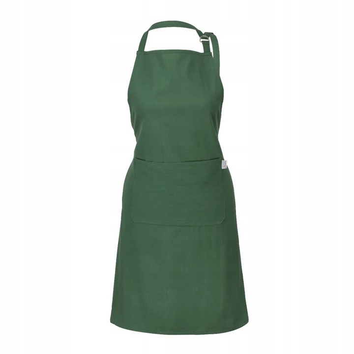 Sort de bucatarie din bumbac, verde, unisex, cu buzunar - Altom Design