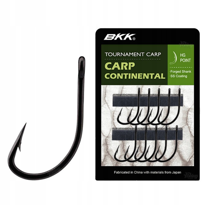 BKK Carp Continental Pontyhorog, 1-es méret, 10 db-os szett