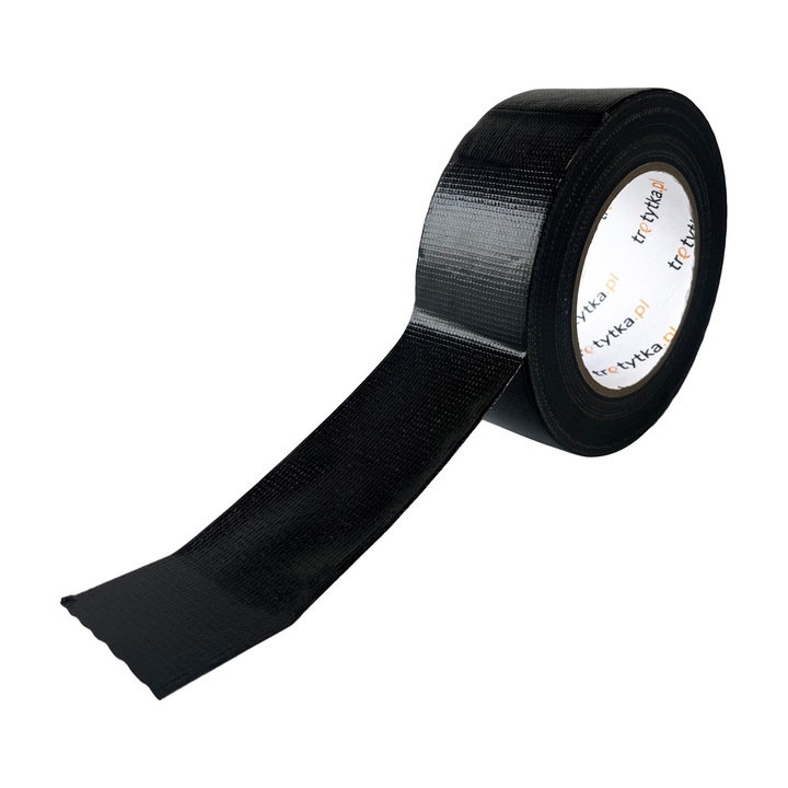 Banda adeziva textila, Tretytka.pl, 48mm x 50m, neagra