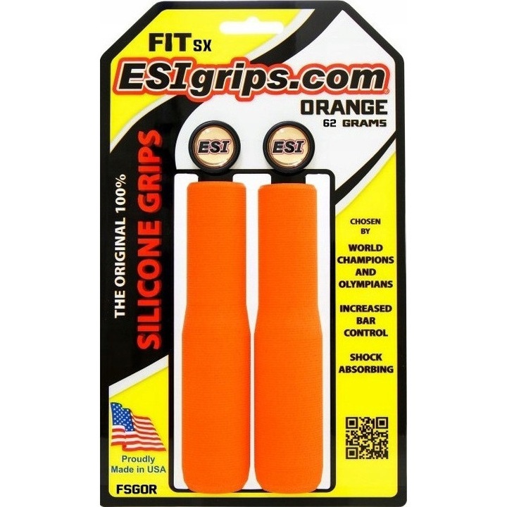 ESI Grips Fit SX narancssárga kerékpár markolat – kényelem és irányítás